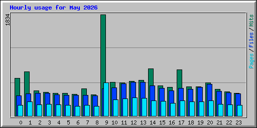 Hourly usage for May 2026